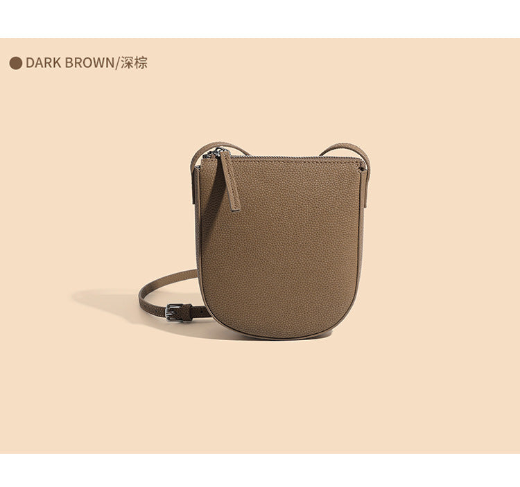 Seemino crossbody bag mini size small shoulder - dark brown
