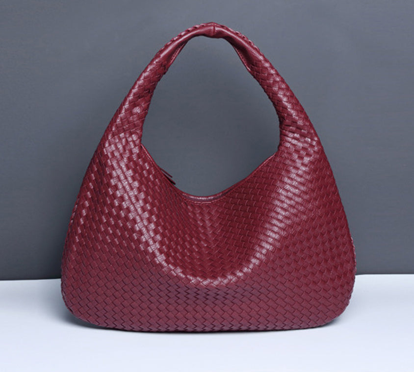 Seemino woven shoulder hop bag - Red