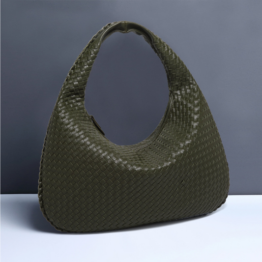 Seemino woven shoulder hop bag - Green
